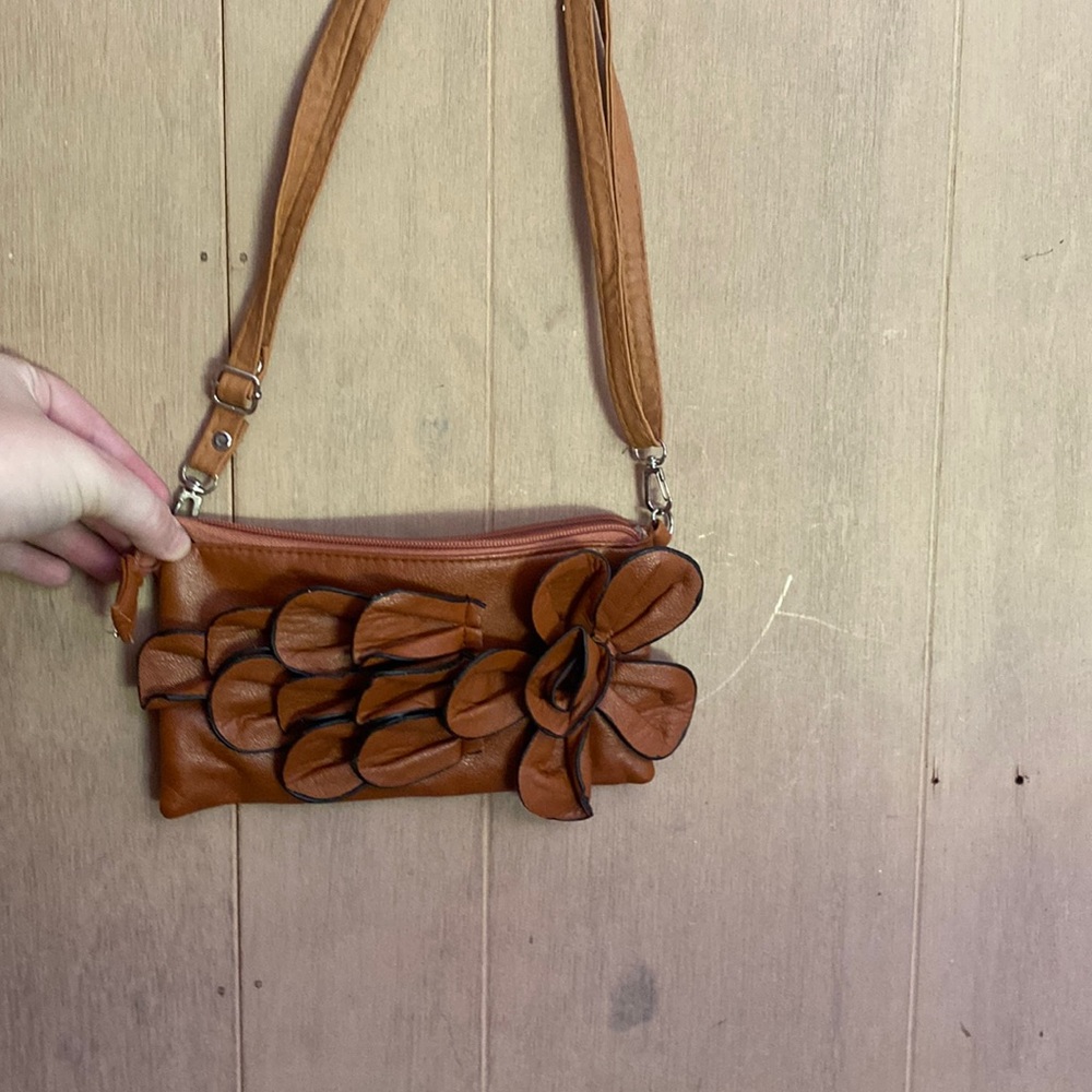 Brown mini purse